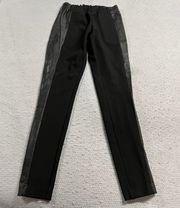 Rochelle Leather Leggings Zip Pockets Style 295549424 Sz 4 Black EUC