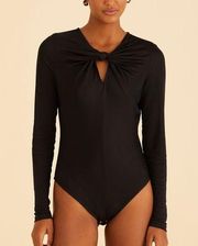 Farm Black Long Sleeve Bodysuit