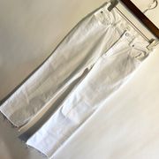 La Vie Ines Kickboot Crop Jeans White Size 26