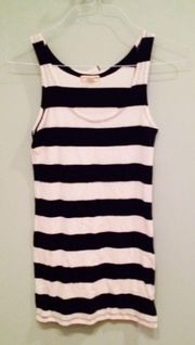 Zenana Outfitters Black White Stripe Bodycon Dress