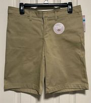 NWT Dickies Stretch Flat Front Shorts