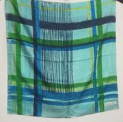 Vintage Christian Dior Geometric Square Printed Silk Scarf