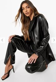 Boohoo Black Leather Jacket