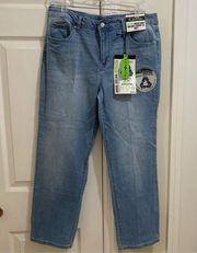 d. Jeans High Waist Straight Leg Light Wash Ankle Length Size 14 NWT