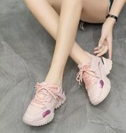 Women’s Chunky Platform Sneakers Lace Up Running Walking Mesh Gym Trainers/ Size 8.5