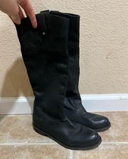 OTBT Petaluma black leather riding boots 7.5M