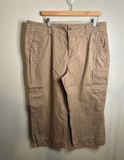 Eddie Bauer Cargo Crop Mercer Fit Pants - Size 18