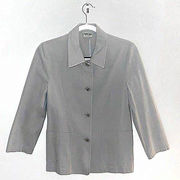 ‎ Women’s Gray Button-Down Jacket Size 4 Excellent Used Condition