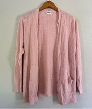 🦋 Pulse Pastel Pink Long Cardigan XL