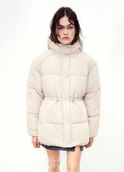 H&M Drawstring-Waist Puffer Jacket