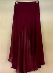 L’atiste by Amy skirt Deep maroon color