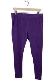 Climate Right by Cuddl Duds Purple Fleece Loungewear Pants Women’s Size Large