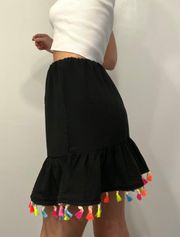 Tasseled Mini Skirt NWOT