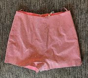 Pink Rhinestone Shorts