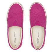 NWT TOMS Pink Slip Ons Size 8