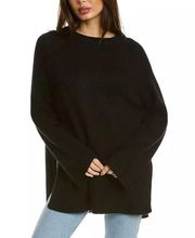 360 Cashmere Alani Sweater Women's Size XS Black Long Sleeve Oversized Crew Neck