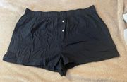 PINK black boxer sleep shorts