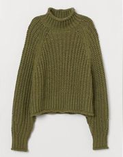 H&M Ribbed Turtleneck Sweater Size Large