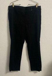 Briggs Black Elastic Waist Textured Pants