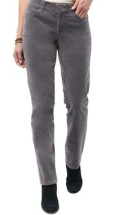 NWT Democracy "Ab"solution® Corduroy Straight Leg Pant In Steel Grey