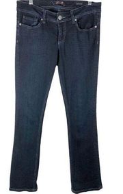 Seven7 Size 8 Jeans Slim Bootcut Dark Blue Denim Stretch Pockets Womens 135