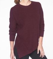 Athleta Rest Day Asymmetrical Crew Neck Sweater size medium