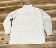 Lou & Grey Knit White Sweater Women’s Medium