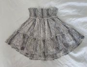 Mini Gray Snakeskin Skirt Size XS
