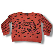 Minkpink Sweater Size XS Womens Knit Sweater Pullover Leopard Print 