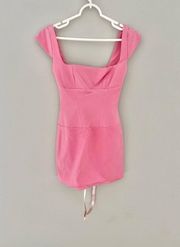 NWT House Of CB Leonida Dianthus French Pink Mini Dress