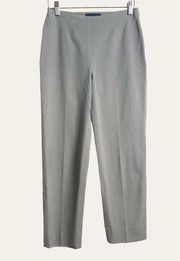 Piazza Sempione Audrey Gray Slim Fit Cropped Trouser Pants Size 40