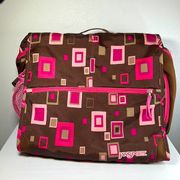 Jansport Large Over Shoulder Cross body Patterned Messenger / Laptop Bag