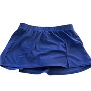 Talbots Womens Navy Blue Swim Skirt Size 12 Lined