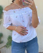 off the shoulder Boho blouse