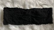 aerie women's 34D black strapless lace bra