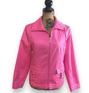 Studio Works Petite Pink Zip Up Spring Jacket, Women’s Size MP, Lined, NWOT