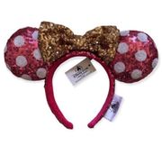 Parks Pink Polka Dot Sequin Minnie Mouse Ears