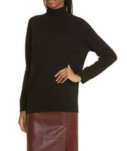 Nordstrom Merino wool blend turtleneck sweater tunic black size medium