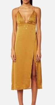 FOR LOVE & LEMONS Olive Twinkle Midi Dress XS