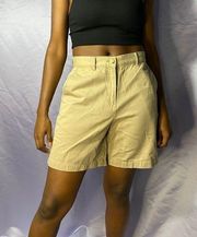 Vtg Ralph Lauren High waisted beige shorts size 4