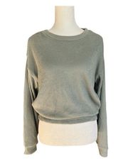 Streetwear society Womens ribbed cropped sweatshirt size medium