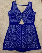 Royal Blue Romper Size Medium