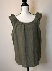 MASON & BELLE Green Top Sz XL NWT