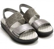 JAMBU Alba Non-Slip Sandals, Gunmetal/Grey, Sz 8