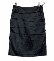 WHBM Black Layered Pencil Skirt