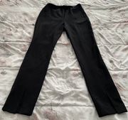 Bailey 44 Black Front Slit Hem Ankle Crop Business Casual Pants, size 0