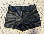 UO Faux Leather Shorts