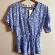 Sienna Sky Floral Blouse Sz XS