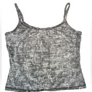 JOSEPH RIBKOFF Washed Black Cropped Tank Size 4