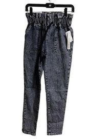 New Tinseltown Size‎ 3 26w Women Jeans Paper Bag Hi-Rise Light Wash 010103